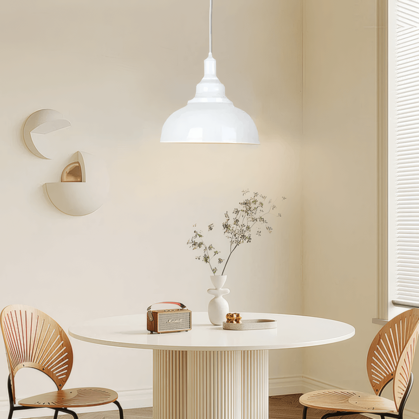 Industrial Metal Pendant Light - Copper Dome